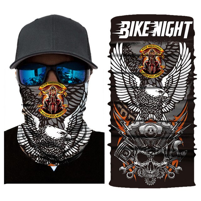 totenkopf fahrradhelm Schlauchschal Totenkopf Bike Night