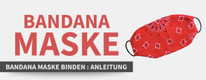 Bandana Maske binden : Anleitung