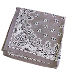 Graues Paisley Bandana