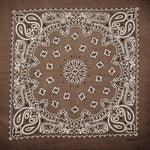 Brown Paisley Bandana