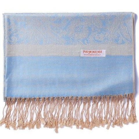 Pashmina Schal Hellblau