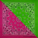 Pink and Green Bandana