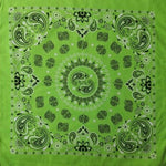 Green Paisley Bandana