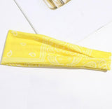 Yellow Bandana Stirnband