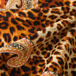 Rotes Leopard Paisley Tuch