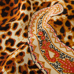 Rotes Leopard Paisley Tuch