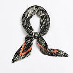 Nickituch Plissee Snake Skin Orange | King Bandana