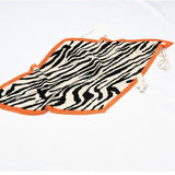 Nickituch Plissee Zebra Orange | King Bandana