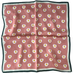 Nickituch Seide Pink Polka Flowers | King Bandana