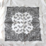 Nickituch Seide Paisley Bandana Weiß | King Bandana