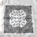 Nickituch Seide Paisley Bandana Weiß | King Bandana