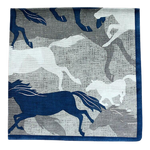 Nickituch Baumwolle Blue Gallop | King Bandana