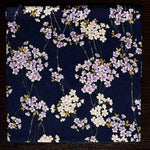 Nickituch Baumwolle Marine Sakura | King Bandana