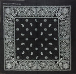 Paisley Black Bandana