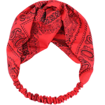 Red Elastic Bandana Headband