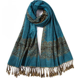 Turquoise Paisley Scarf