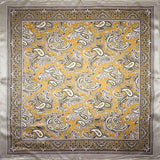 Yellow & Silver Paisley Tuch